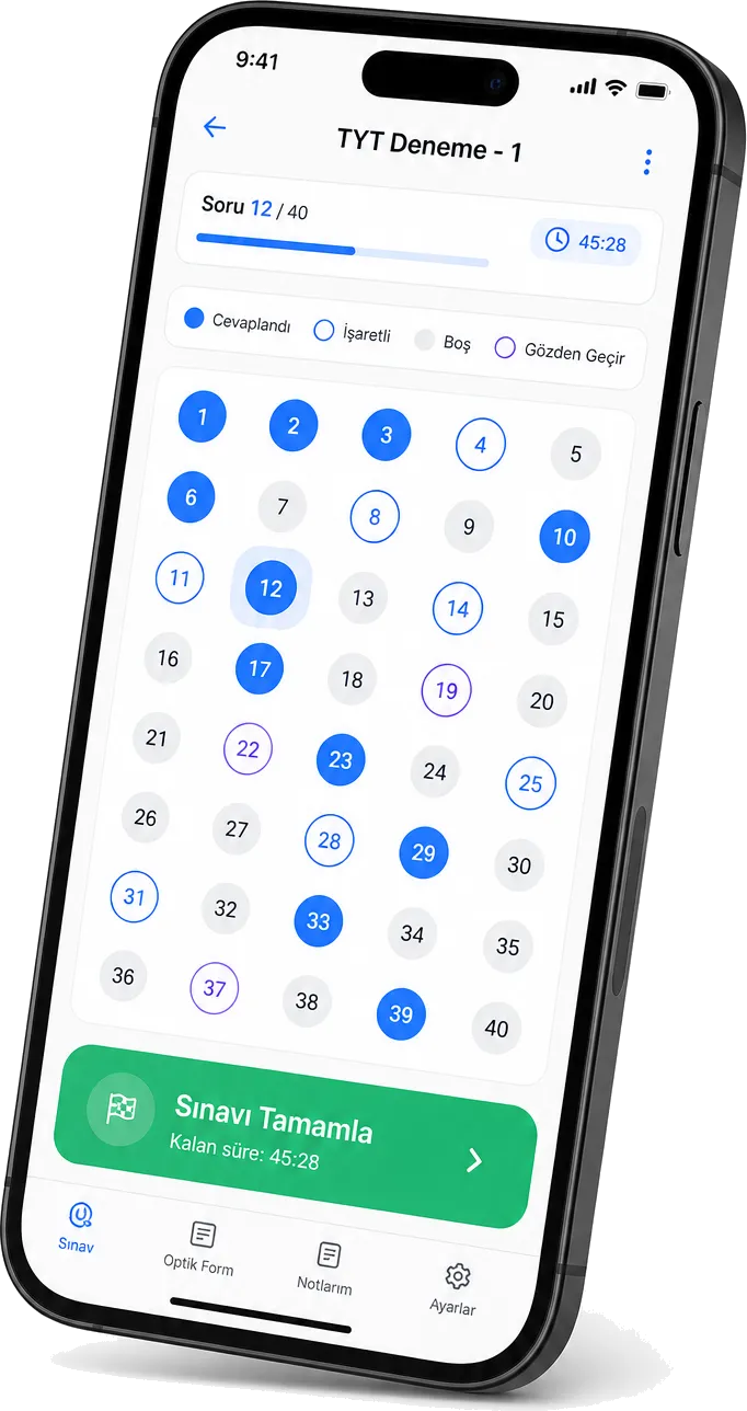 Mobile Exam Interface